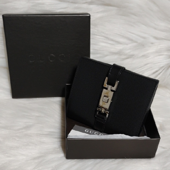 Gucci GG Canvas Sherry Line Jackie Vtg Wallet W Box - Picture 14 of 16